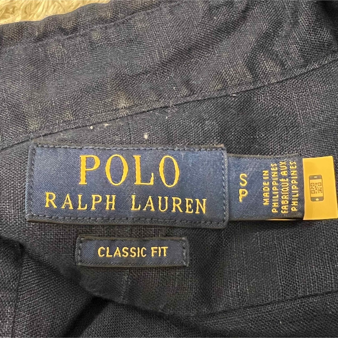 POLO RALPH LAUREN(ポロラルフローレン)の【お値下げ歓迎、即日発送】ポロラルフローレン　麻　ボタンダウン　半袖シャツ　現行 メンズのトップス(シャツ)の商品写真