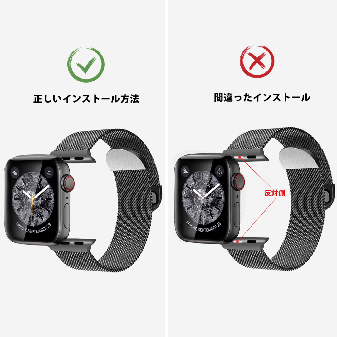 オススメ❗️LISAMER コンパチブル Apple Watch バンド レディースのファッション小物(腕時計)の商品写真