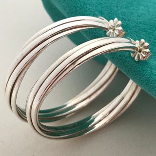 ティファニー(Tiffany & Co.)のTiffany ラージパロマメロディ フープピアス希少(ピアス)