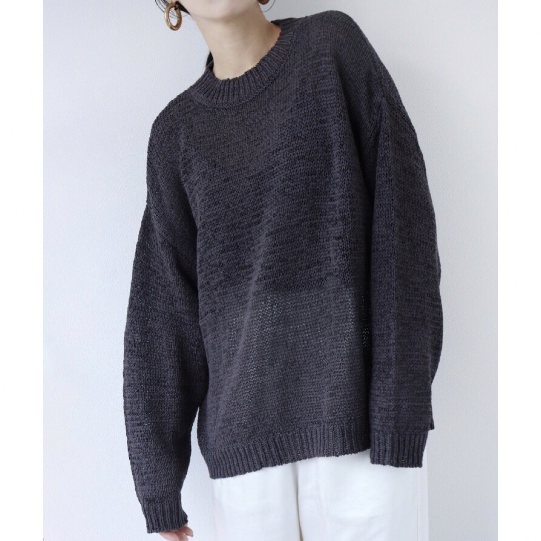 SHIPS(シップス)のooju paperly summer knit  オージュ　野尻美穂 レディースのトップス(ニット/セーター)の商品写真