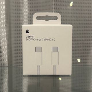 アップル(Apple)の新品未使用 純正Apple 240W C to C 充電ケーブル2m 編み込み式(バッテリー/充電器)