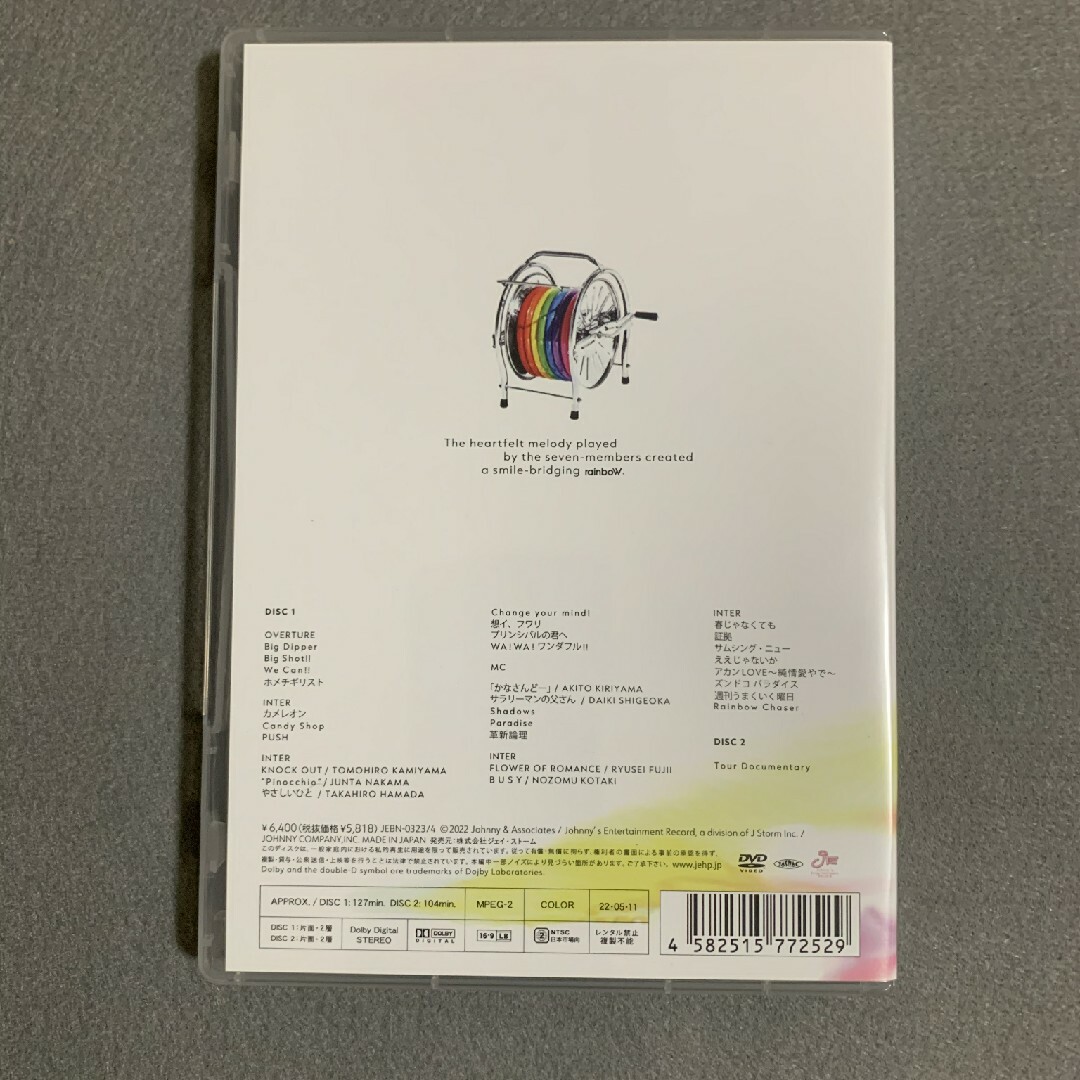 ジャニーズWEST LIVE TOUR 2021 rainboW DVD エンタメ/ホビーのDVD/ブルーレイ(ミュージック)の商品写真