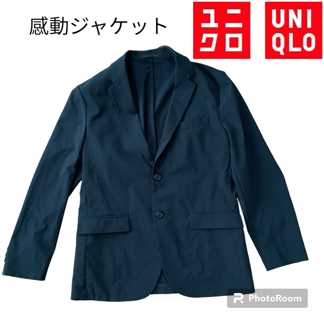 UNIQLO(ユニクロ)の【9日まで2980→2680】ユニクロ 感動ジャケット コットンライク メンズのジャケット/アウター(その他)の商品写真