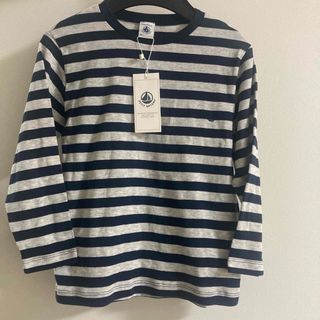 PETIT BATEAU - 新品　プチバトー100.110☺︎ロゴロンTボーダー　ラルフ、ファミリア好き