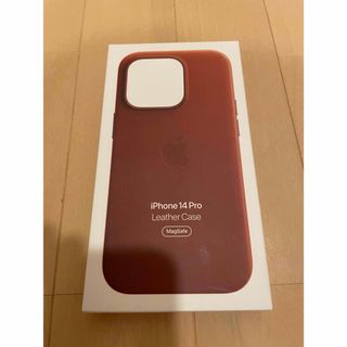 アップル(Apple)の[カッチー様専用] 新品 APPLE iPhone14 Pro 純正レザーケース(モバイルケース/カバー)