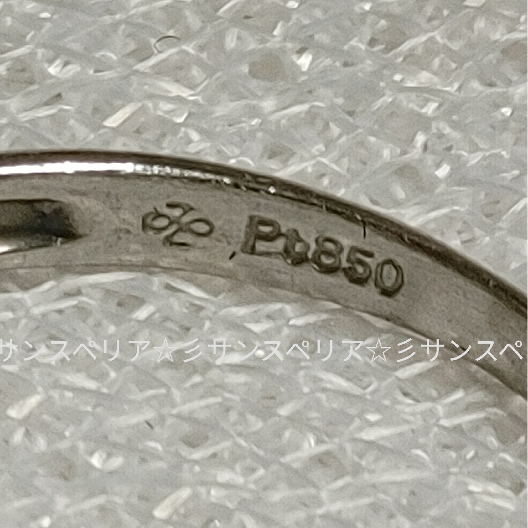 Pt850 ルビー0.43ctとダイヤモンド0.21ctのリング　鑑別付 レディースのアクセサリー(リング(指輪))の商品写真