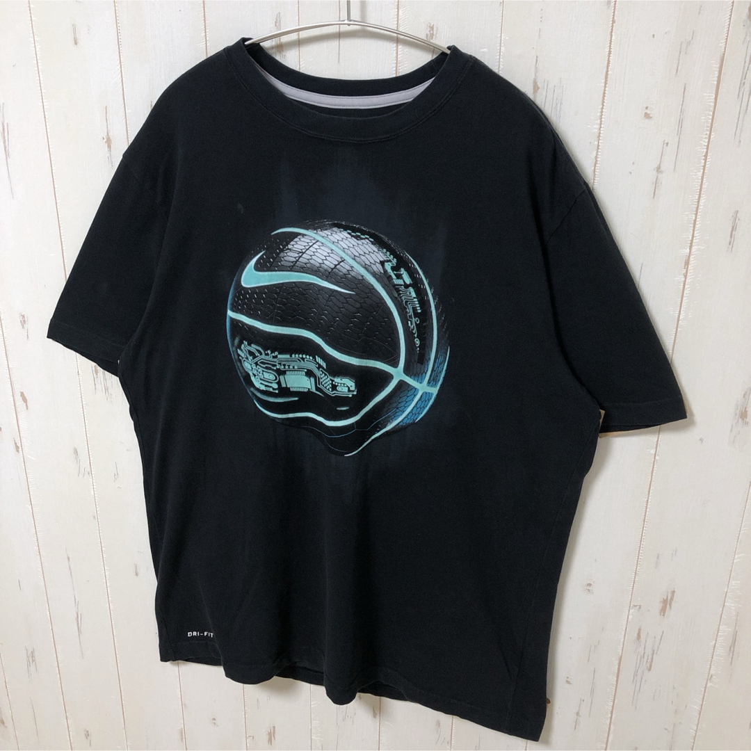 NIKE(ナイキ)のNIKE ナイキ ドライフィット Tシャツ 半袖 スウッシュ Lサイズ 海外古着 メンズのトップス(Tシャツ/カットソー(半袖/袖なし))の商品写真