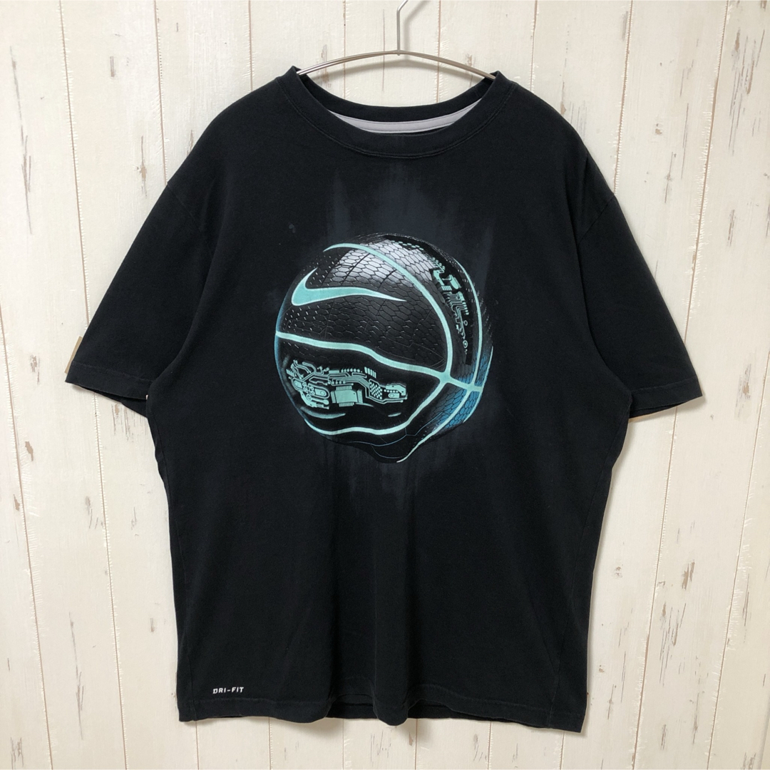 NIKE(ナイキ)のNIKE ナイキ ドライフィット Tシャツ 半袖 スウッシュ Lサイズ 海外古着 メンズのトップス(Tシャツ/カットソー(半袖/袖なし))の商品写真