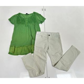 ギャップキッズ(GAP Kids)のGAP トップスチュニック、パンツ 130㎝(Tシャツ/カットソー)