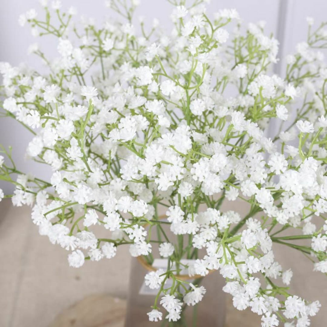 【色: ホワイト　8束】siawadeky かすみ草 造花 8束 花瓶の造花 ア その他のその他(その他)の商品写真