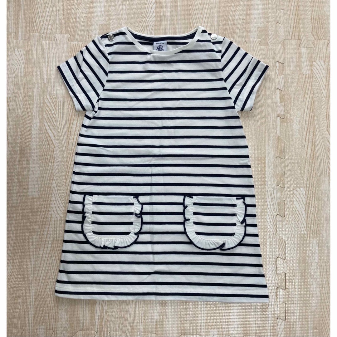 PETIT BATEAU(プチバトー)のプチバトー マリンワンピース キッズ/ベビー/マタニティのキッズ服女の子用(90cm~)(ワンピース)の商品写真