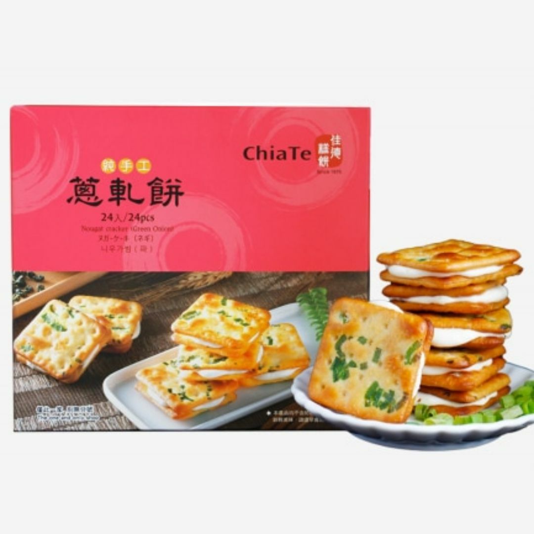 台湾 佳德 牛軋餅 ネギヌガークラッカー 24枚入り 食品/飲料/酒の食品(菓子/デザート)の商品写真