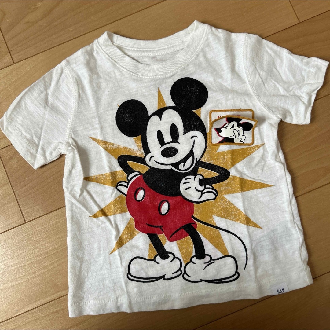 GAP ディズニー　ミッキー　Tシャツ 90 キッズ/ベビー/マタニティのキッズ服男の子用(90cm~)(Tシャツ/カットソー)の商品写真
