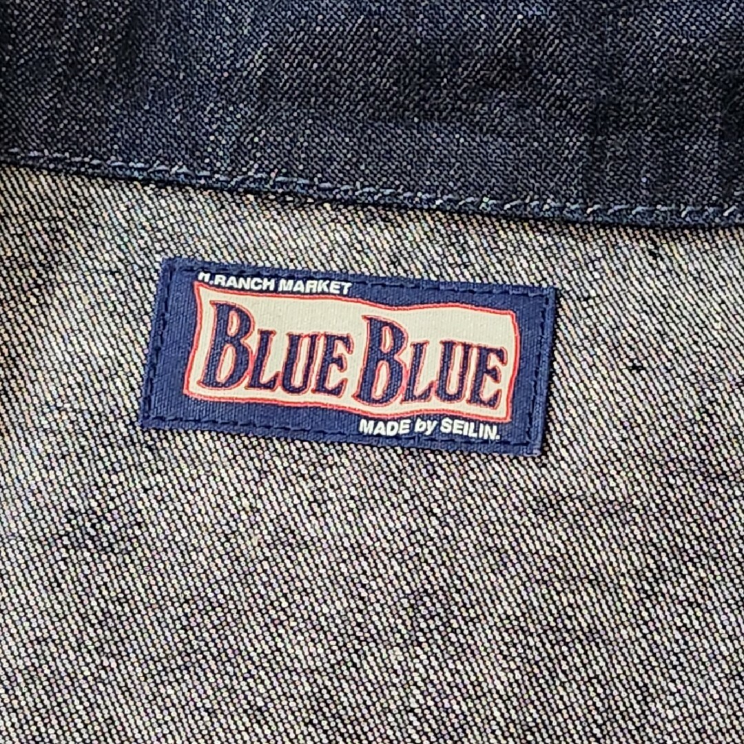 BLUE BLUE(ブルーブルー)のBLUE BLUE ブルーブルーUS NAVY セーラー デニムジャケット ジッ メンズのジャケット/アウター(Gジャン/デニムジャケット)の商品写真