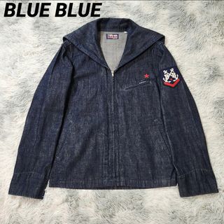 ブルーブルー(BLUE BLUE)のBLUE BLUE ブルーブルーUS NAVY セーラー デニムジャケット ジッ(Gジャン/デニムジャケット)