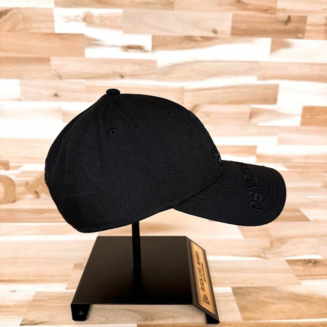 NEW ERA(ニューエラー)の激レア/美品【ニューエラ×サイコバニー】限定コラボ ブラック ロゴ キャップ 黒 メンズの帽子(キャップ)の商品写真