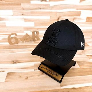 ニューエラー(NEW ERA)の激レア/美品【ニューエラ×サイコバニー】限定コラボ ブラック ロゴ キャップ 黒(キャップ)