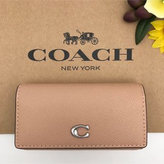 コーチ(COACH)のCOACH ★大人気★ 6リングキーケース バフ クロスグレインレザー 新品(キーケース)