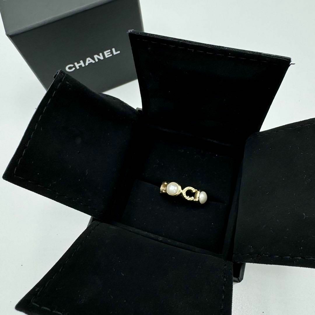 CHANEL(シャネル)の【箱付き】CHANEL ゴールドリング　指輪　パール　12号 レディースのアクセサリー(リング(指輪))の商品写真