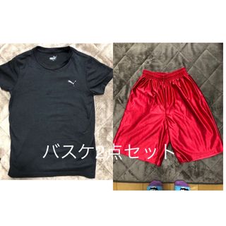 プーマ(PUMA)のバスケ 130 2点セット　バスパン　tシャツ(パンツ/スパッツ)