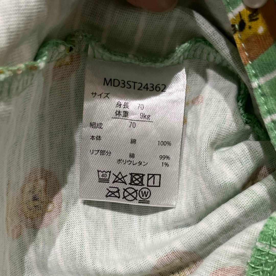 西松屋(ニシマツヤ)の70センチ　半袖ロンパース キッズ/ベビー/マタニティのベビー服(~85cm)(ロンパース)の商品写真