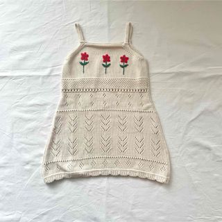 ミーシャアンドパフ(Misha & Puff)のfish&kids ワンピース 刺繍 2-3y(ワンピース)