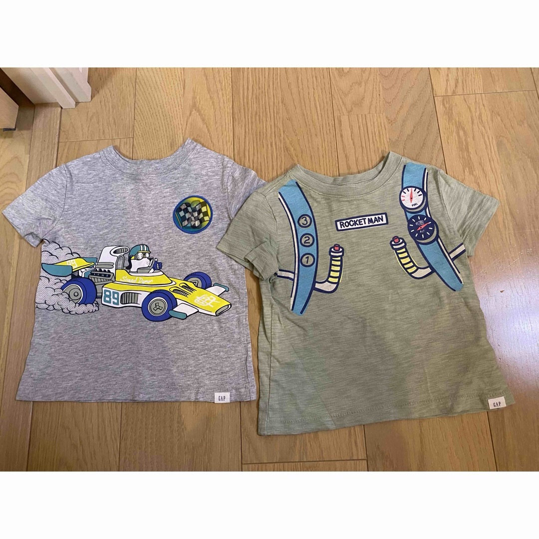 babyGAP(ベビーギャップ)の☆中古☆８０ギャップＧＡＰ半袖Ｔシャツ２枚セット キッズ/ベビー/マタニティのベビー服(~85cm)(Ｔシャツ)の商品写真