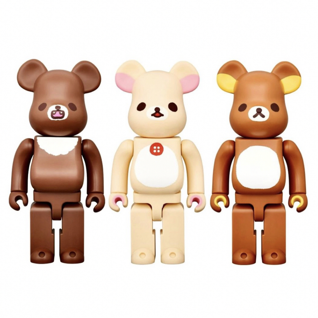 MEDICOM TOY(メディコムトイ)のBE@RBRICK Rilakkuma コリラックマ 400% 3個セット エンタメ/ホビーのフィギュア(その他)の商品写真