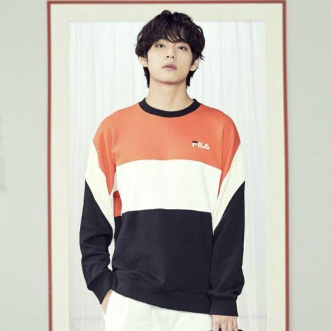 FILA(フィラ)の【大きめ】FILA トレーナー BTS V(テヒョン)着用モデル XL レディースのトップス(トレーナー/スウェット)の商品写真