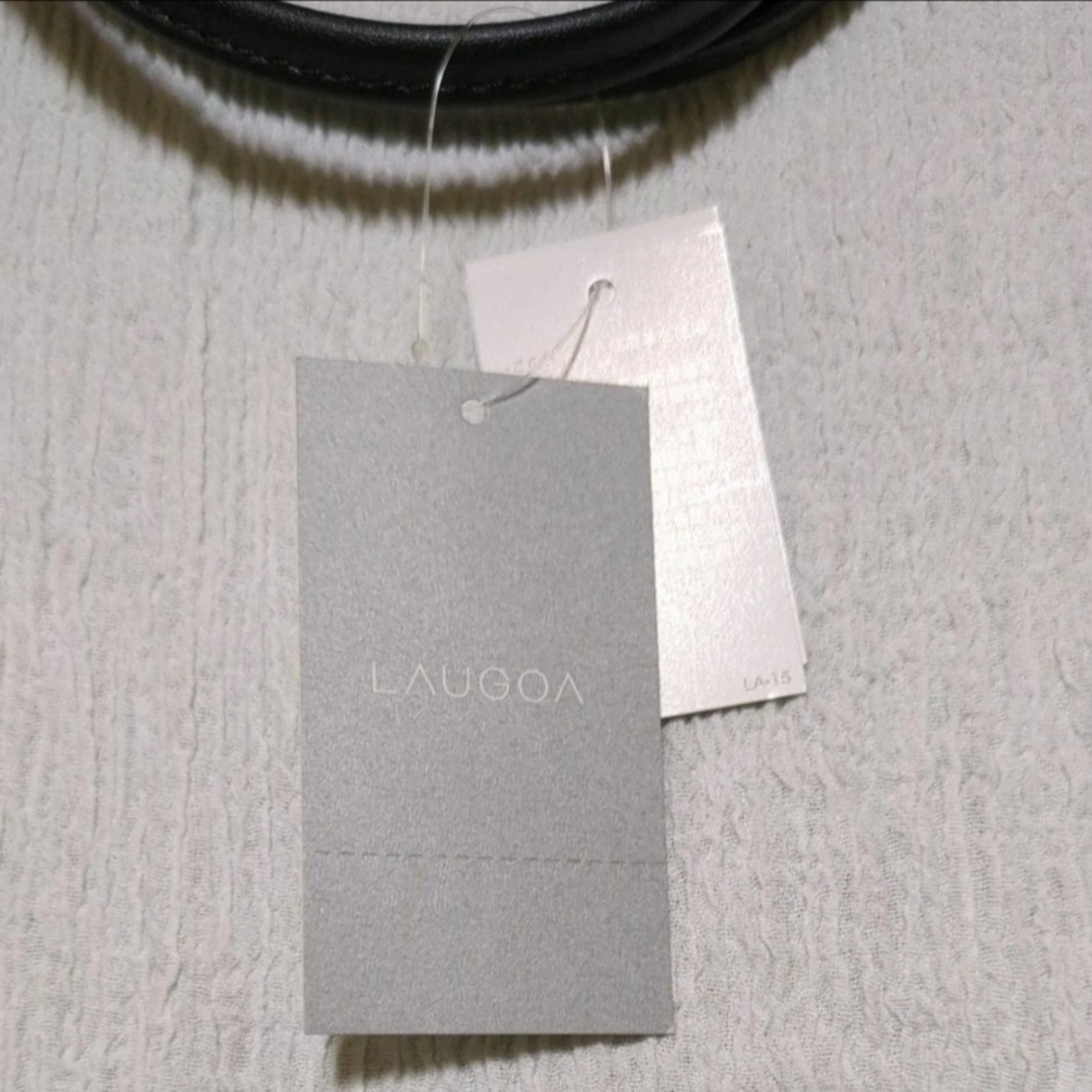 Laugoa(ラウゴア)の【未使用】LAUGOA ラウゴア トートバッグ☆ ニット 合成皮革 レディースのバッグ(トートバッグ)の商品写真