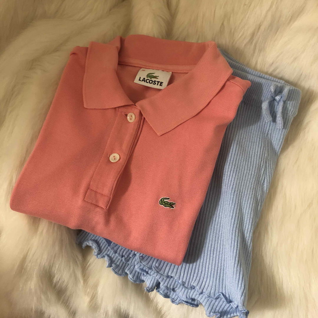 Lochie(ロキエ)のLACOSTE pink polo🏠 レディースのトップス(カットソー(半袖/袖なし))の商品写真