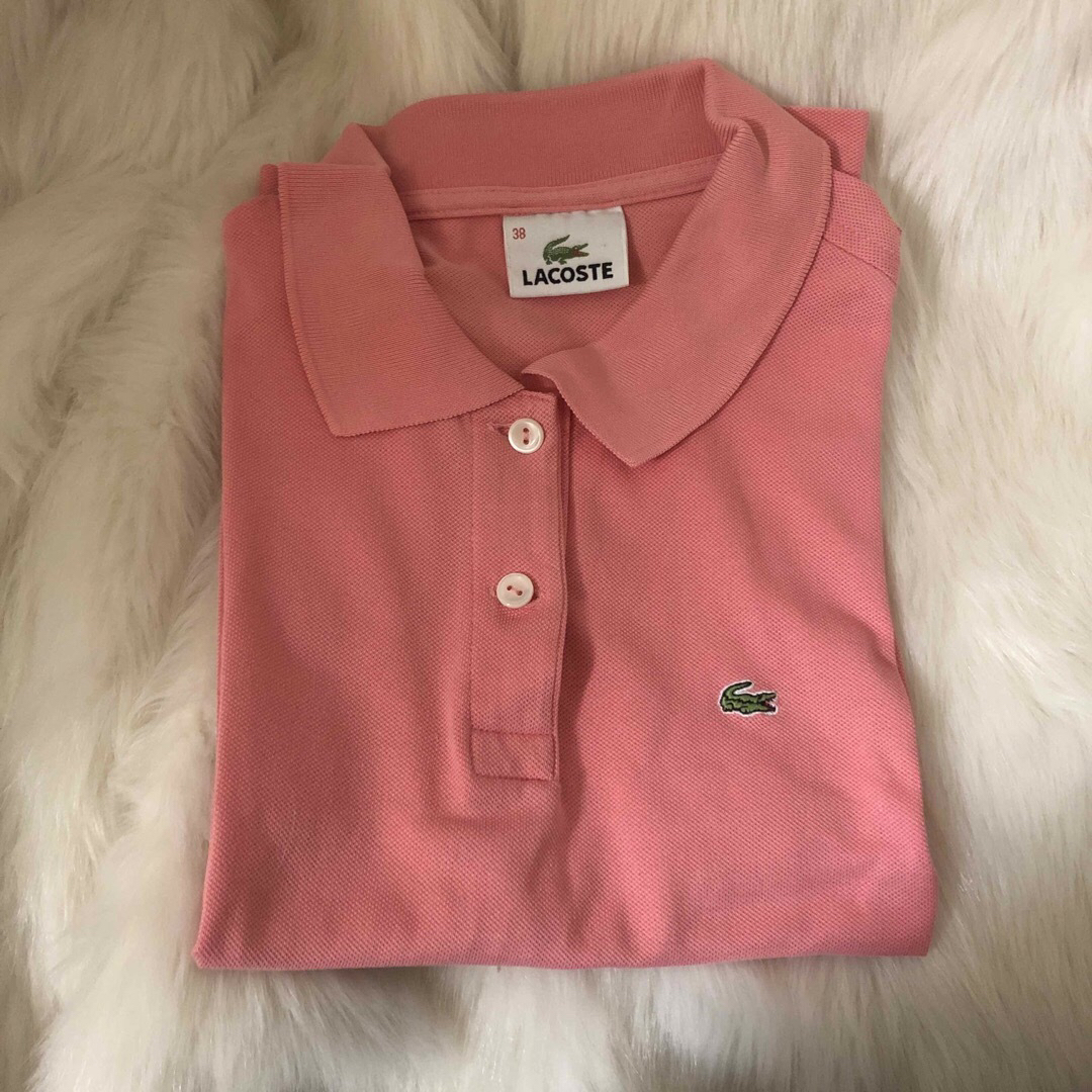 Lochie(ロキエ)のLACOSTE pink polo🏠 レディースのトップス(カットソー(半袖/袖なし))の商品写真