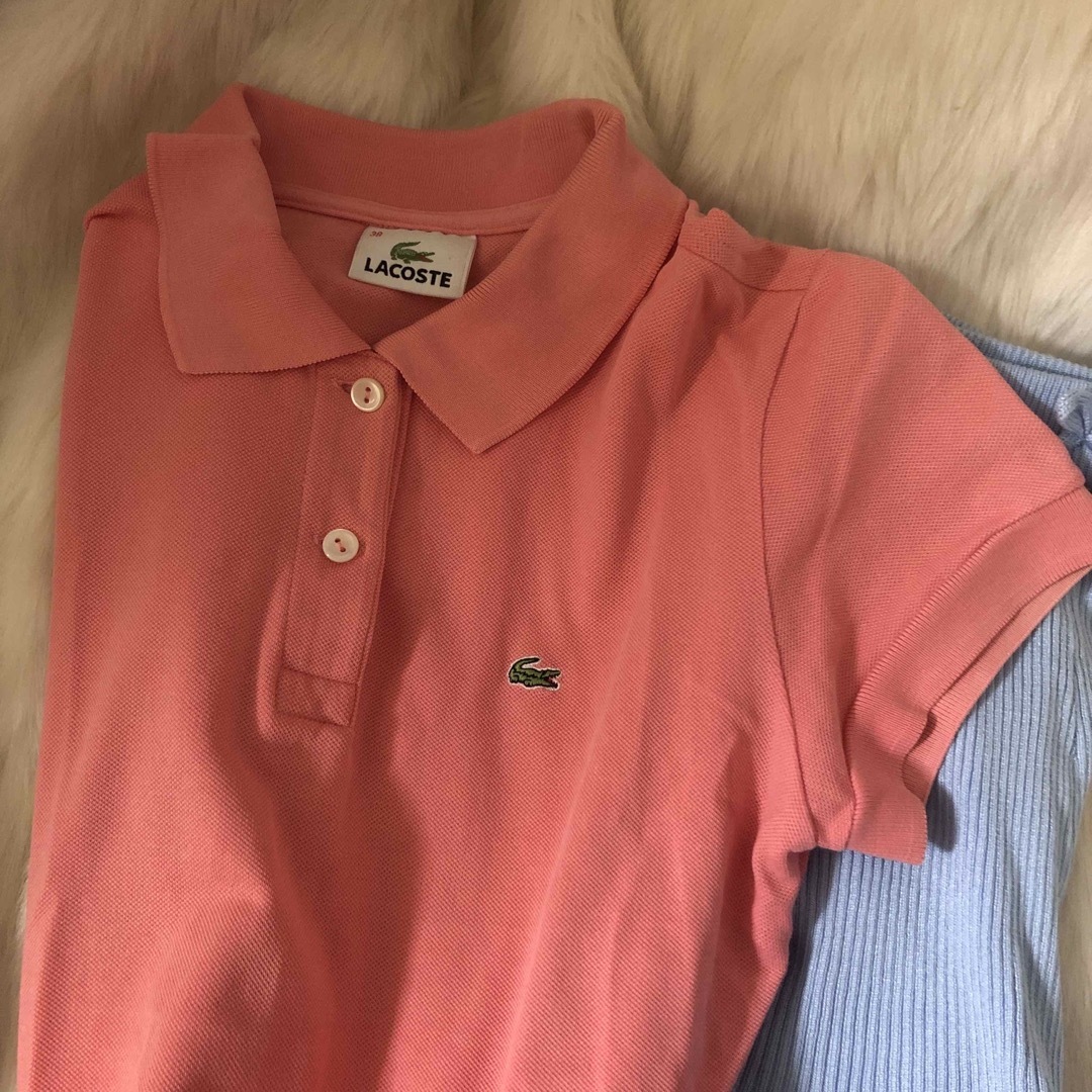 Lochie(ロキエ)のLACOSTE pink polo🏠 レディースのトップス(カットソー(半袖/袖なし))の商品写真