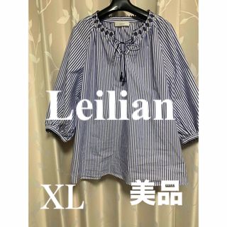 レリアン(leilian)のLeilian ブラウス　13+  ほぼ新品　美品　大人気(シャツ/ブラウス(長袖/七分))