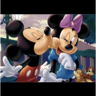 Disney - ★匿名配送★ ディズニー ミッキー&ミニー ジグソーパズル 108ピース