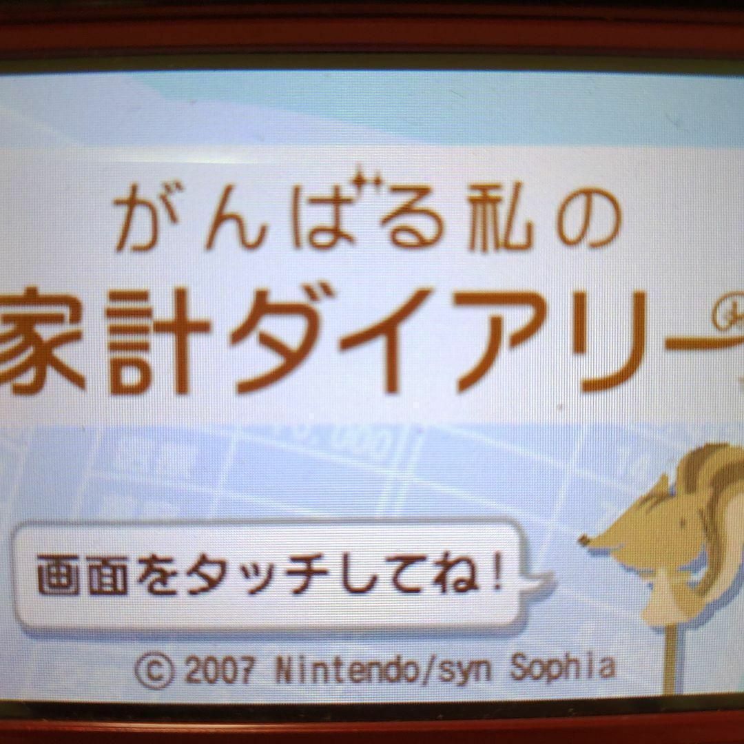 ニンテンドーDS(ニンテンドーDS)のがんばる私の家計ダイアリー エンタメ/ホビーのゲームソフト/ゲーム機本体(携帯用ゲームソフト)の商品写真