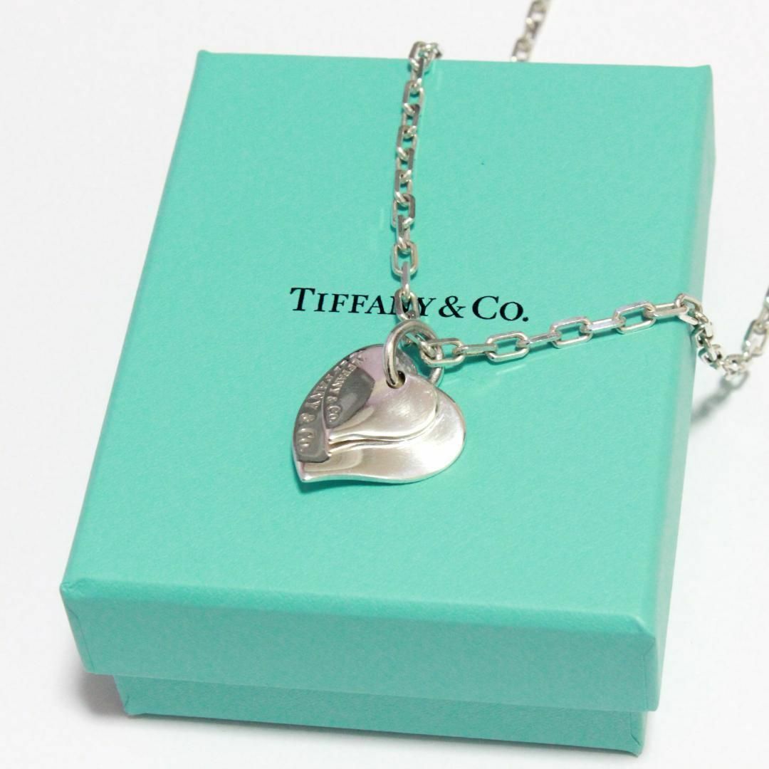 Tiffany & Co.(ティファニー)のTiffany&Co. ティファニー ダブルハート ネックレス アクセサリー レディースのアクセサリー(ネックレス)の商品写真