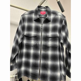 Supreme - Supreme Shadow Plaid Flannel zip up