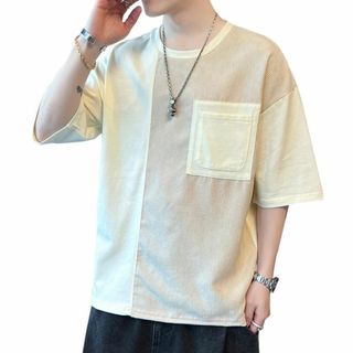 [Aaronlive] tシャツ メンズ 半袖 五分袖 ゆったり Ｔシャツ メン(その他)