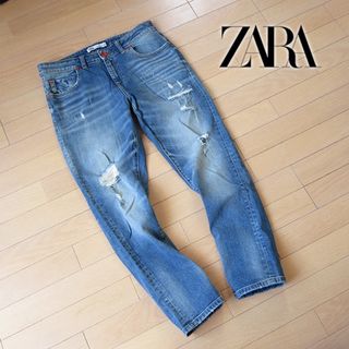 ZARA - 美品 (EUR)38 ザラ ZARA レディース リラックスデニム ジーンズ