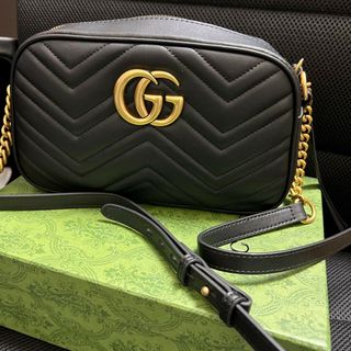 Gucci - GUCCI グッチ マーモント キルティングショルダーバッグ