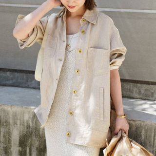 ドゥーズィエムクラス(DEUXIEME CLASSE)のDeuxieme Classe LINEN CHINO Gジャケット(Gジャン/デニムジャケット)