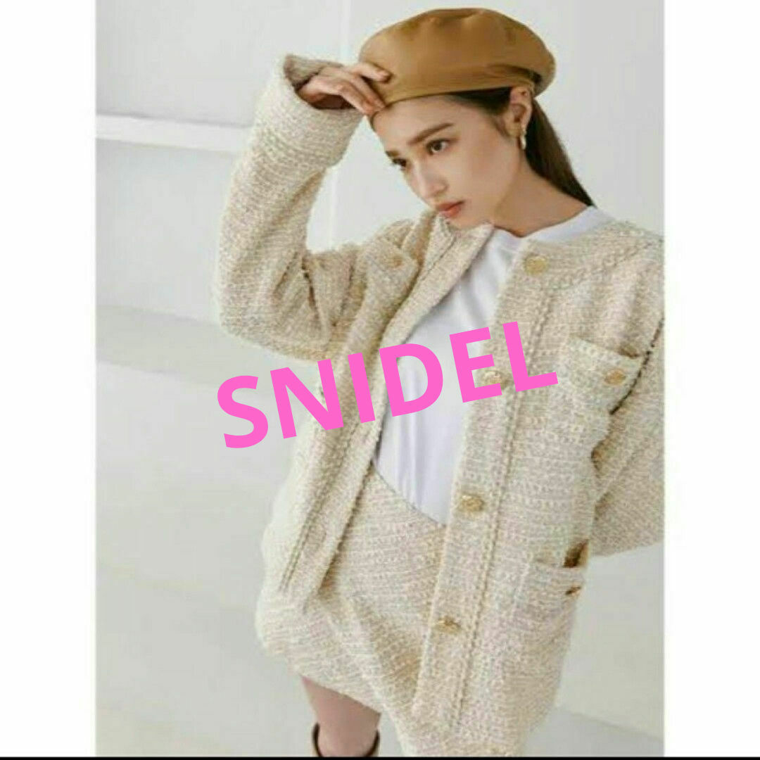 SNIDEL(スナイデル)の♡美品♡　SNIDELツイードラップミニスカート レディースのスカート(ミニスカート)の商品写真