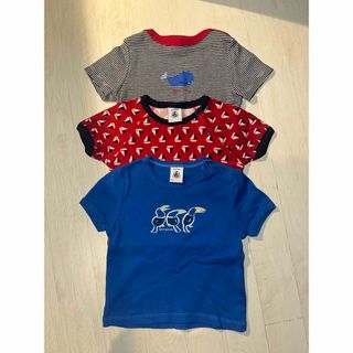 PETIT BATEAU - プチバトー 3枚セット◆12m