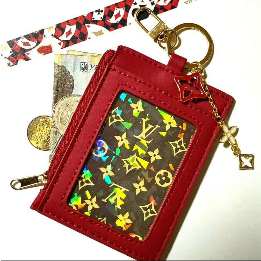 LOUIS VUITTON(ルイヴィトン)のミニ財布パスケース⭐LOUIS VUITTONモノグラムトランプ１枚　財布R22 レディースのファッション小物(パスケース/IDカードホルダー)の商品写真