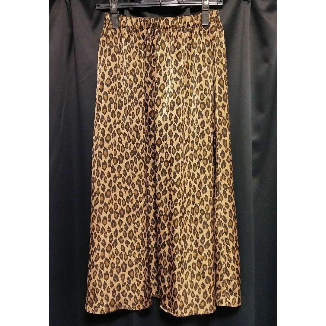 UNITED ARROWS(ユナイテッドアローズ)のUWSC レオパードプリント ギャザースカート 36【 BROWN 】 レディースのスカート(ロングスカート)の商品写真