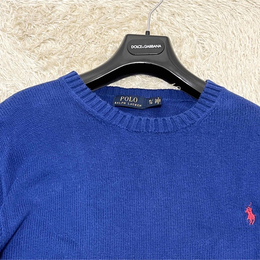 POLO RALPH LAUREN(ポロラルフローレン)の【お値下げ歓迎、即日発送】ポロラルフローレン　ニット　セーター　希少カラー　綿 メンズのトップス(ニット/セーター)の商品写真