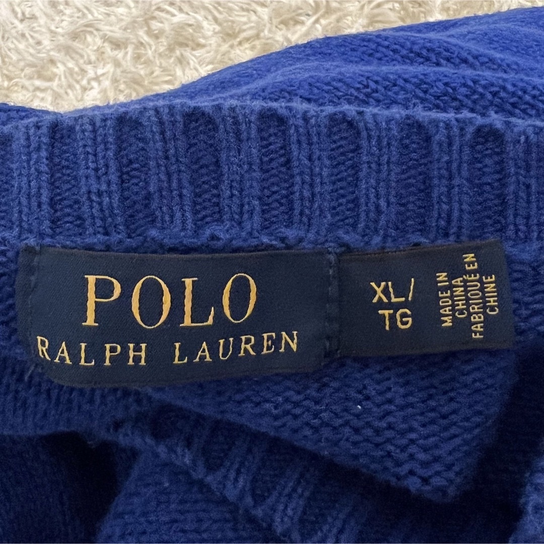 POLO RALPH LAUREN(ポロラルフローレン)の【お値下げ歓迎、即日発送】ポロラルフローレン　ニット　セーター　希少カラー　綿 メンズのトップス(ニット/セーター)の商品写真