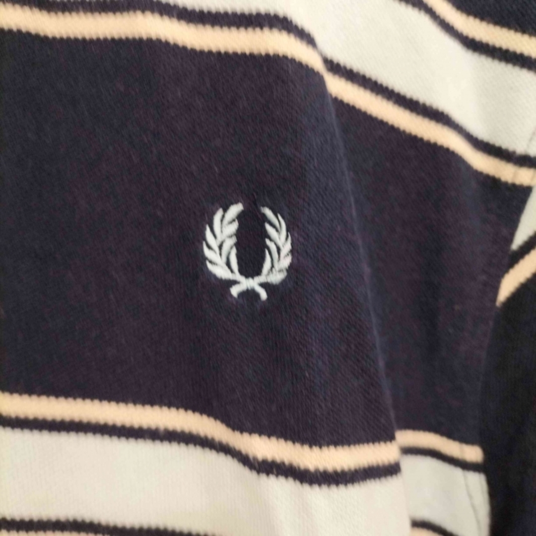 FRED PERRY(フレッドペリー)のFRED PERRY(フレッドペリー) 鹿の子ボーダーポロシャツ メンズ メンズのトップス(ポロシャツ)の商品写真