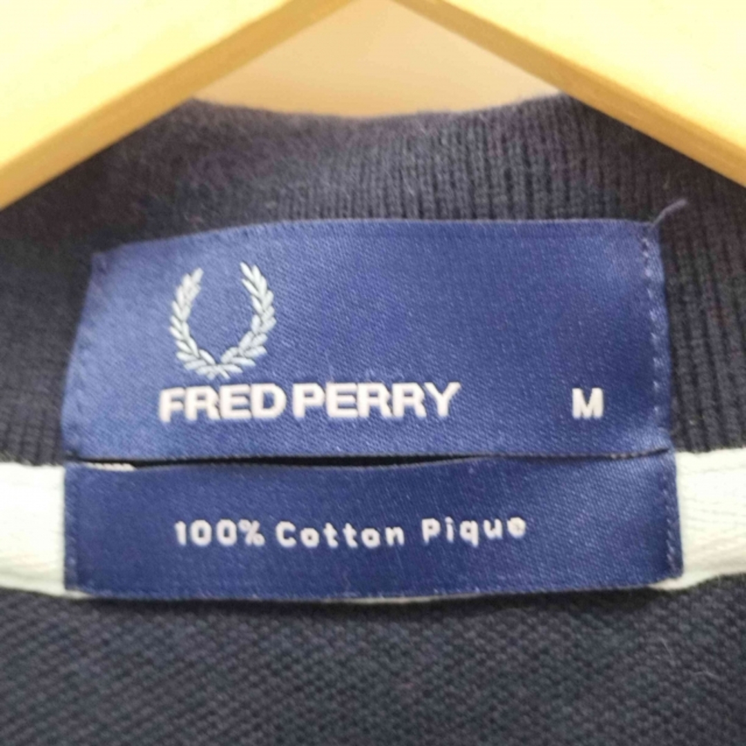 FRED PERRY(フレッドペリー)のFRED PERRY(フレッドペリー) 鹿の子ボーダーポロシャツ メンズ メンズのトップス(ポロシャツ)の商品写真